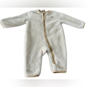 BearPaw Cream Sherpa onesie 6-9 months unisex